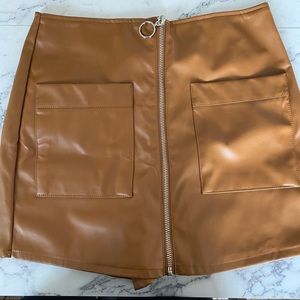 Fashion Nova faux leather skort